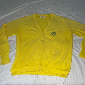 Vintage Golf Cardigan yellow ‘Country Club of Florida’